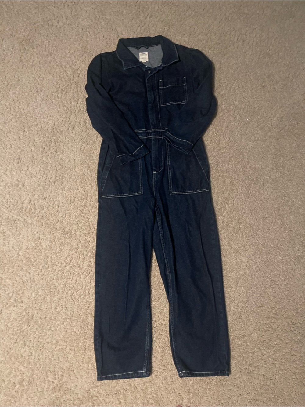Seventy + Mochi Puff Sleeve Jumpsuit Dark Blue